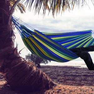 Outdoor Convenient Portable Canvas Hammock No Stand Multi-functional Practical Camping Sleep Swing Hanging Bed Garden Furniture