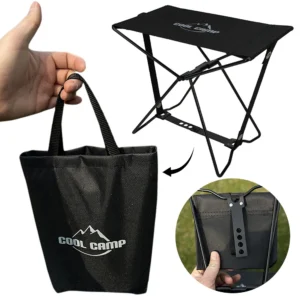 Oxford Cloth Camping Stool Hold Up To 100KG Portable Outdoor Stool Fishing Chair for Subway Train Queuing Picnic Camping Fishing