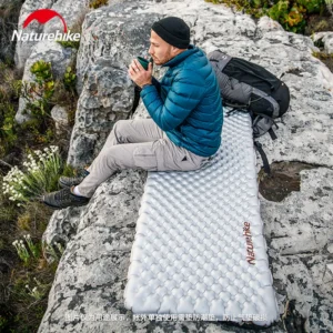 Naturehike R5.8 Self-Inflatable Mattress Ultralight Folding Air Cushion Hiking Outdoor Camping Sleeping Thermal Mat Bed Pad