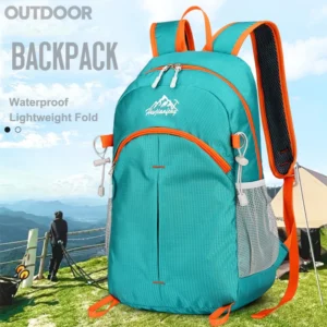 Portable Foldable Backpack Women and Men Outdoor Hiking Climbing Backpacks Lightweight Travel Bag Waterproof Cycling Backpack