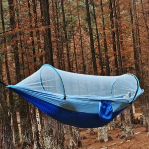 Outdoor Large Hammock with Mosquito Net Travel Camping Sleeping Hanging Hammock Swing Nature Hike Backyard