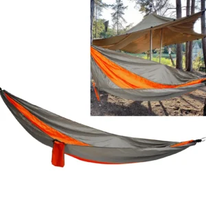 Camping Hammock Hammock Chair Portable Hammock with Tie Rope Widened Hanging Swing for Indoor Outdoor Camping Silver Gray