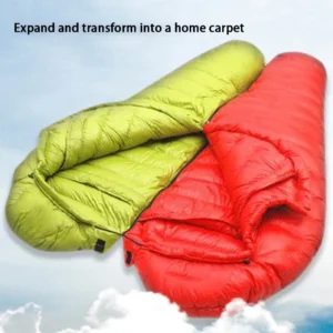 Mummy Sleeping Bag, 20D Ultra Light Down Sleeping Bag for Camping, Cold Weather, Winter Compact Sleeping Bag