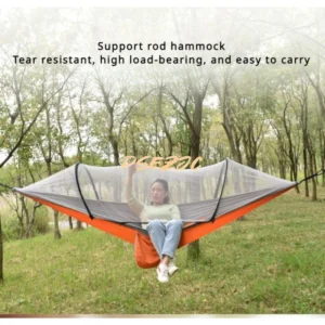 Outdoor Camping Fully Automatic and Quick Opening of Mesh Breathable Anti Rollover and Anti Mosquito Hammock
