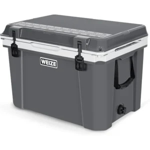 Ultra-Light 55QT Hard Cooler Insulated Portable Ice Chest Box with Bottler Opener Keeps Ice 8 Days Ideal Camping Beach Outdoors